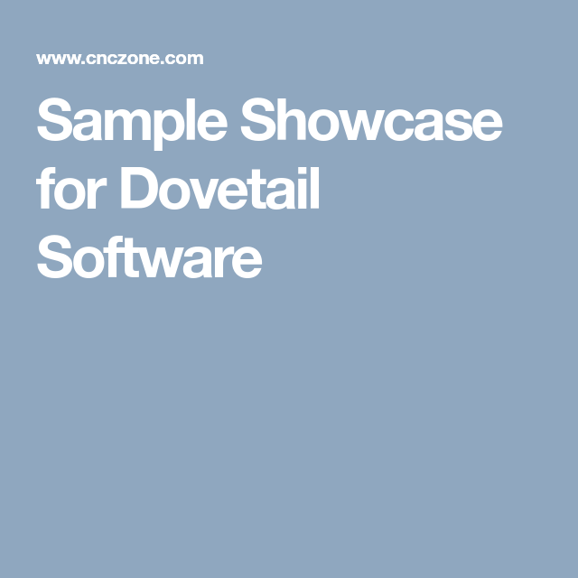 Cnc dovetail software ltd
